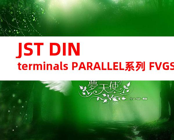 JST DIN terminals PARALLEL系列 FVGSP-6产品规格书